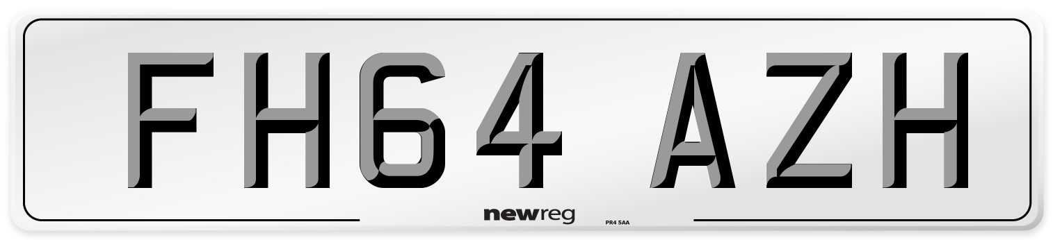 FH64 AZH Number Plate from New Reg